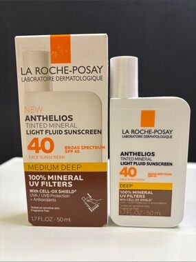 Anthelios Tinted Mineral Light Fluid Sunscreen SPF 40 - Deep/Medium Deep
